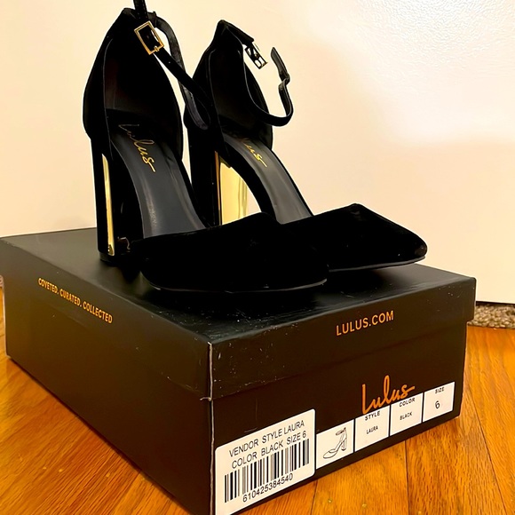 Lulus Shoes - Lulus Velvet Heels, never worn